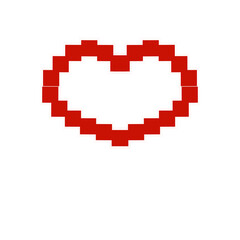 pixel heart symbol