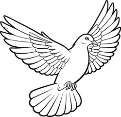 dove of peace vector