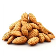A Pile of Delicious and Nutritious Almonds Ready to Eat