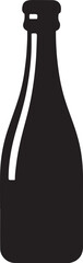 Wine bottle silhouette vector, Wine bottle icon