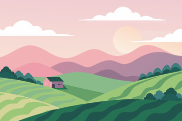 Obraz premium landscape with mountains