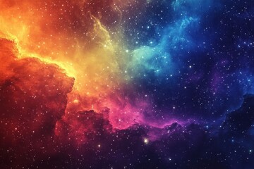 Naklejka premium Vibrant space abstract background designed for creative presentations and digital artwork, Colorful space abstract background, for presentation ing background