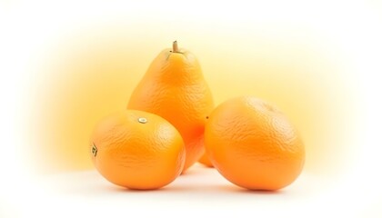 Orange fruit isolated on white background