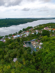 View of Ohoi Evu in Kei Islands, South East Maluku, Indonesia