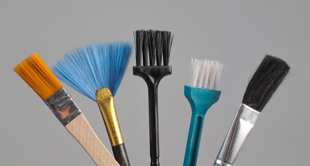 Close-Up of Soft Bristle Crack Cleaning Brushes