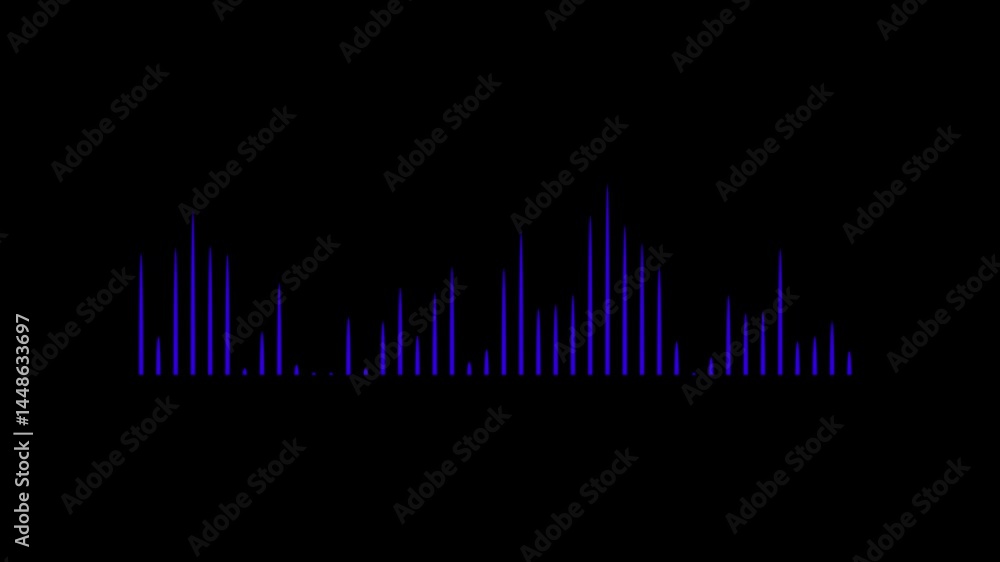 Poster abstract sound wave background.audio sound wave animation on black background.sound wave animation i