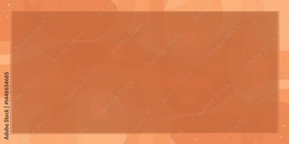 Poster a simple geometric design featuring a large rectangle with a soft orange color gradient effect