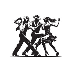 Merengue Dancers Vector (4).eps