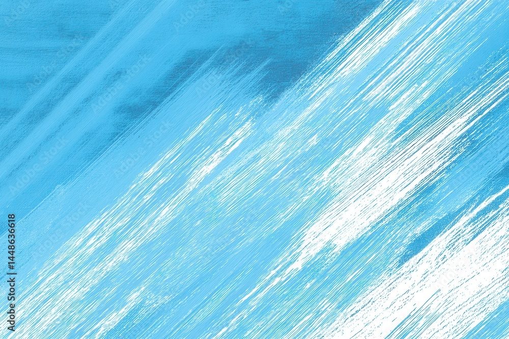 Poster light blue artistic background with diagonal brush strokes creating a dynamic and textured surface p
