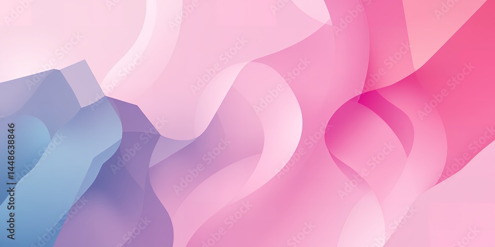 Poster abstract gradient background with soft pastel colors and smooth flowing shapes and forms