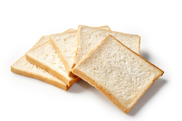 Sliced bread making delicious sandwiches for breakfast or snacks
