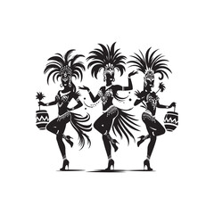 Samba Dancers Vector (5).eps