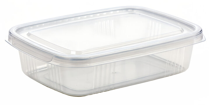 Naklejki plastic container on white background