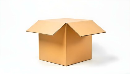 cardboard box isolated on a white background