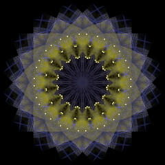 Abstract pattern, multi-colored kaleidoscope from photos stage light and smoke on stage, lighting...