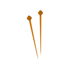 Knitting needles icon