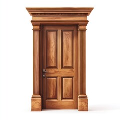Elegant Wooden Door Classic Design with Rich Detail.