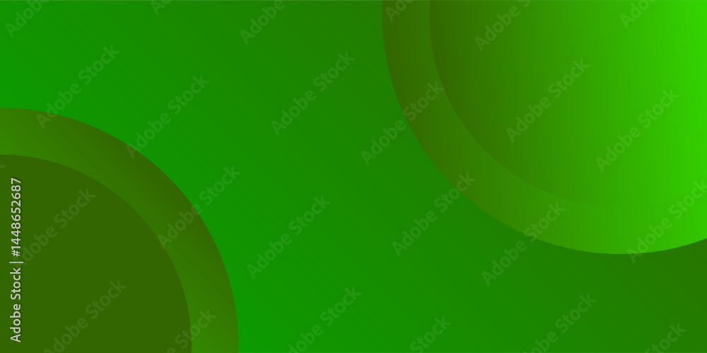 Aufkleber light yellow and green abstract geometric background with gradient colors and circular shapes. perfe