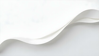 close up view of curved paper stripes on white background