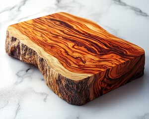 Wooden cutting board, natural wood grain