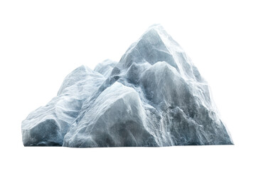 Isolated Mountain with Snow
