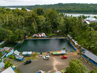 View of Ohoi Evu in Kei Islands, South East Maluku, Indonesia