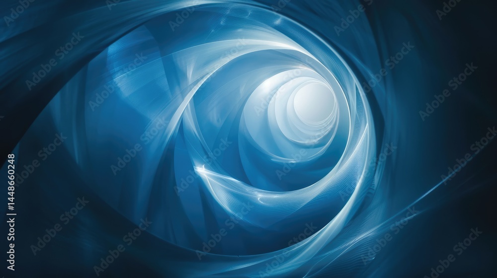 Poster abstract blue color wave flowing express the energetic ripple. seamless texture of vividness curve s