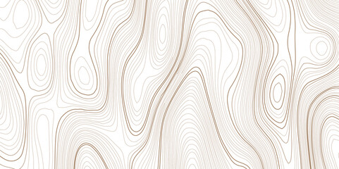 Topographic map patterns, topography line map.