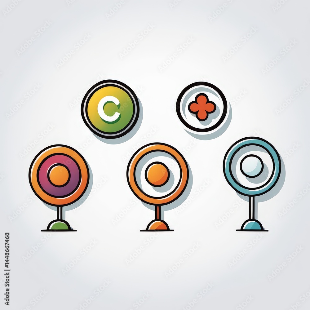 Poster 3d image of social networking concept 3