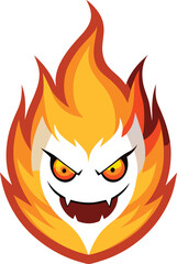 Evil flame icon 