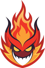 Evil flame icon 