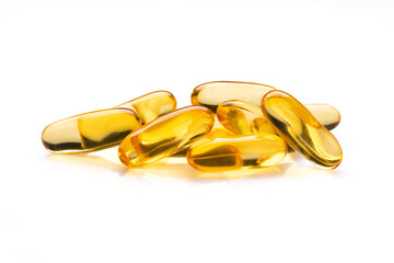 Dietary supplement containing omega 3 fish oil capsules	