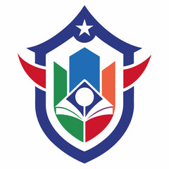 house logo design, symbol of peace, enique school logo design