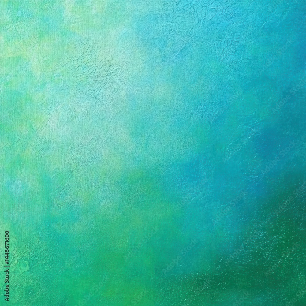Poster abstract canvas art with soothing teal and green hues creating a serene and calming atmosphere artis