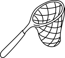 Hand-Drawn Fishing Gear Vector Icons Set for Outdoor and Sport Designs