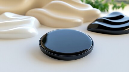 Sleek dark vehicle closeup modern automotive design transportation image