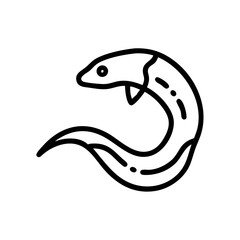 Creative details Moray Eel icon Vector Illustration