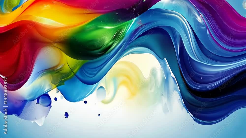 Poster vibrant colors dance across the canvas in an artistic splash of creativity, showcasing an enchanting