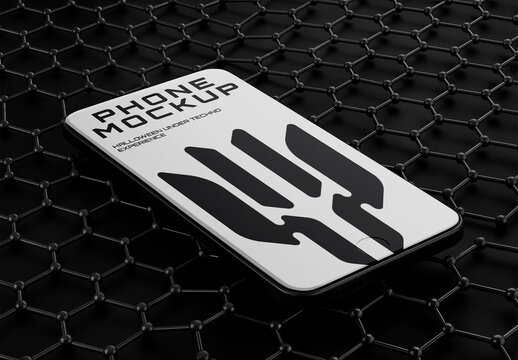 Phone Mockup Graphene Structure