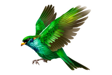 bird isolated on white