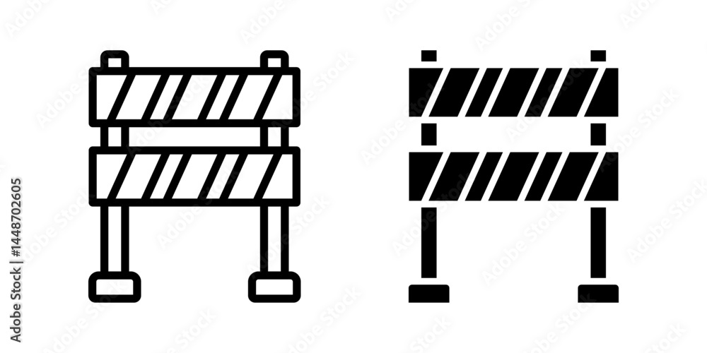 Aufkleber barrier icon set. for mobile concept and web design on white background