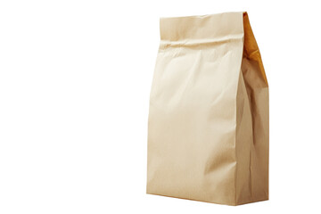Isolated Brown Craft Paper Bag