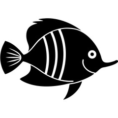 Creative details Butterflyfish icon Vector Illustration