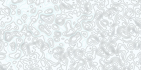 Abstract topography map contour line modern design with White background with topographic wavy pattern design. 