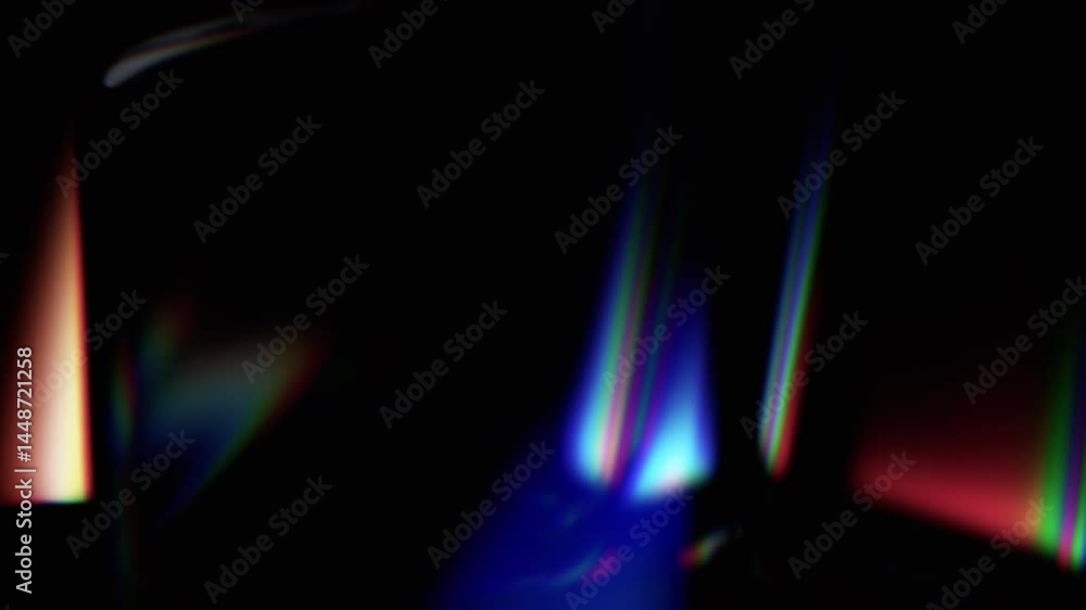 Poster abstract animation, iridescent background with color refraction effect, 4k seamless looped video, 3d