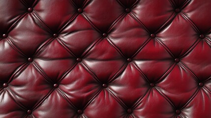 Fototapeta premium A 4K photo of dark red leather surface with textured pattern.