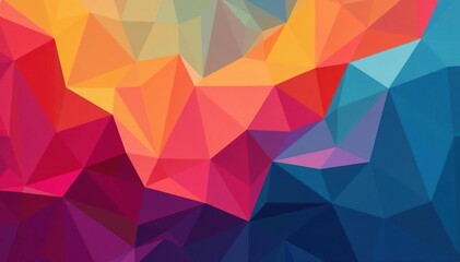 Obraz premium Geometric abstract shapes, modern minimal style, colorful, modern