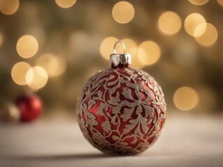 Obraz premium close up of beautiful christmas decorations decoration