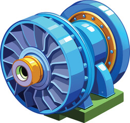 Water turbine © PrimeLayouts
