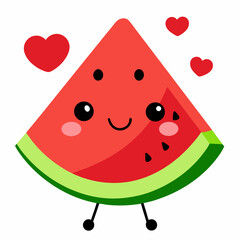 watermelon with heart